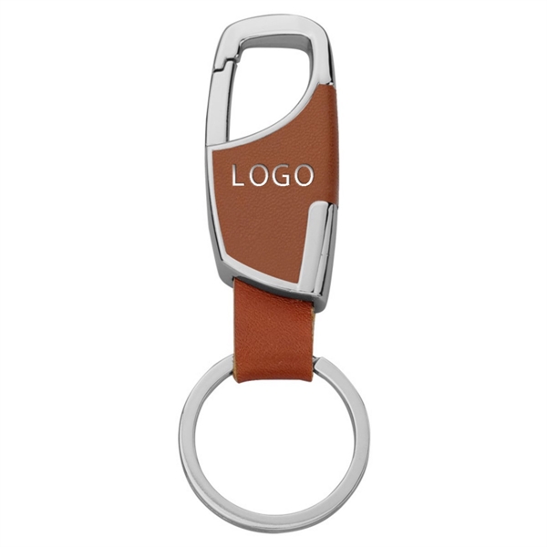 Leather Keychain for Car Home Key Ring Strap Holder