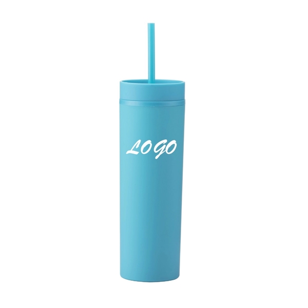 Colored Plastic Tumblers with Lids Straw 16oz