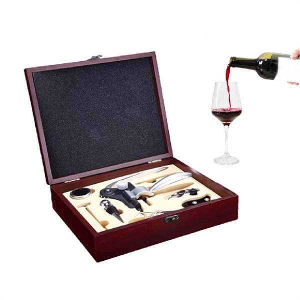 9 Pieces Executive Wine Bottle Opener Accessories Set Kit