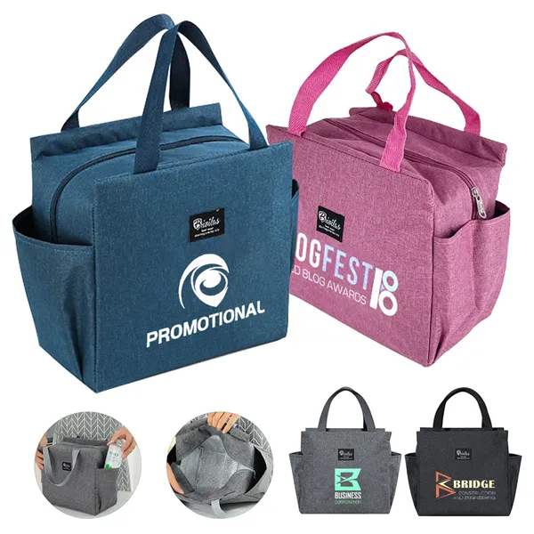 In Stock Custom Portable Reusable Tote Cooler Lunch Bags