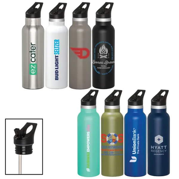 Colson 20 oz. Vacuum Insulated Water Bottle w/Straw Lid