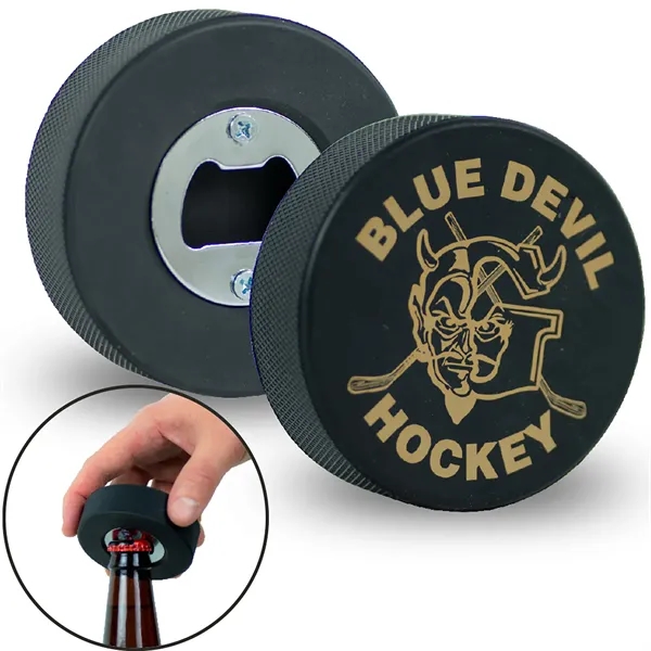 Hockey Puck Bottle Opener