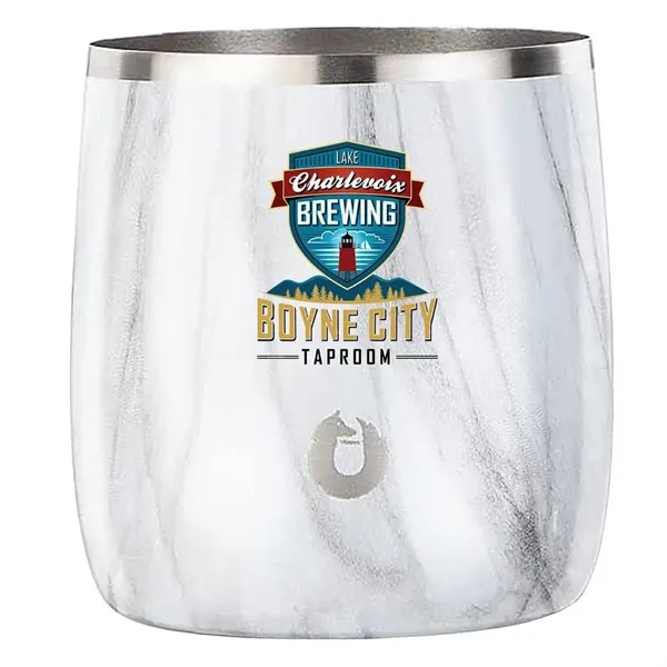 Snowfox® 11 oz. Marble Rocks Glass, Full Color Digital