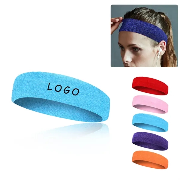 Breathable Gym Stretch Polyester Head Band For Sport