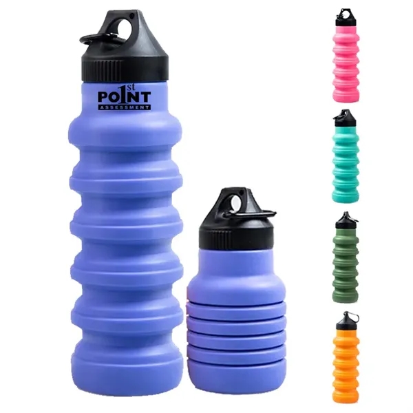 20 Oz Collapsible Silicone Water Bottle