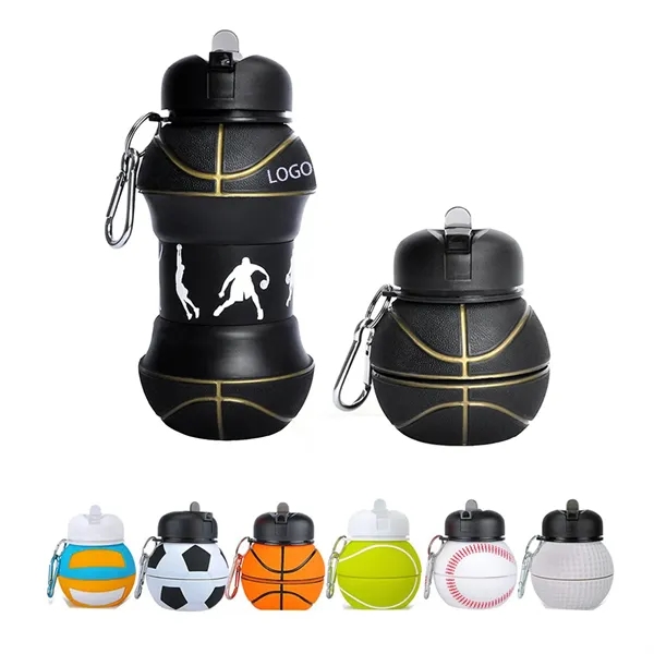 Collapsible Balls Foldable Portable Water Bottle 19Oz