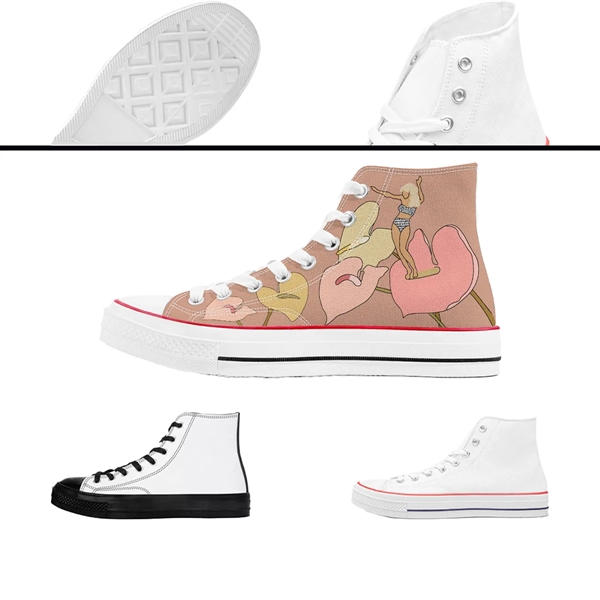 Custom Canvas High Top Sneakers Casual Shoes