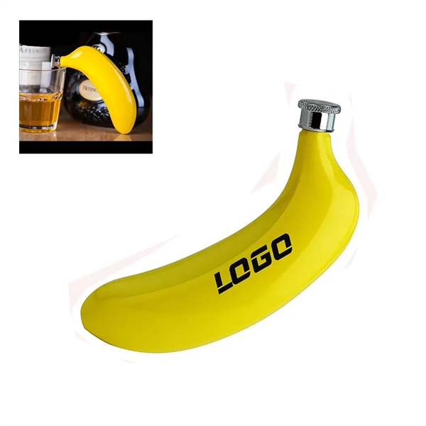 5oz Banana-shaped Stainless Steel Flask