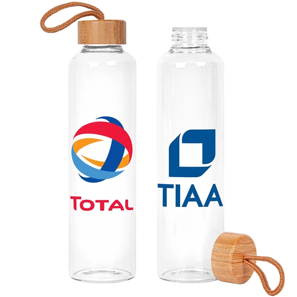 25oz. High Temp Glass & Bamboo Bottle