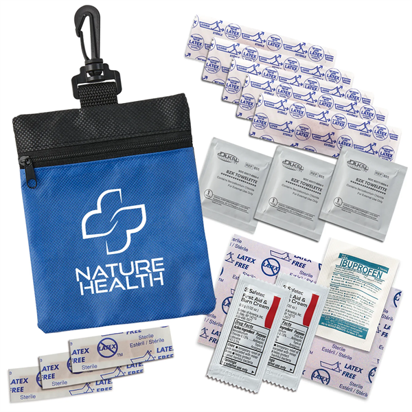 Crucial Care RPET First Aid Kit with Clip
