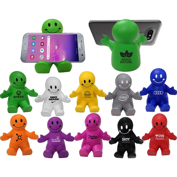 Popular Happy Dude Phone Holder Squeezable Stress Reliever