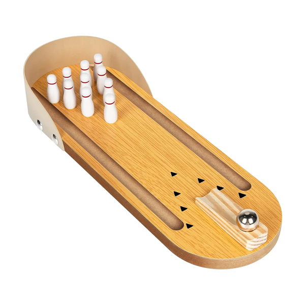 Wooden Mini Bowling Game Set