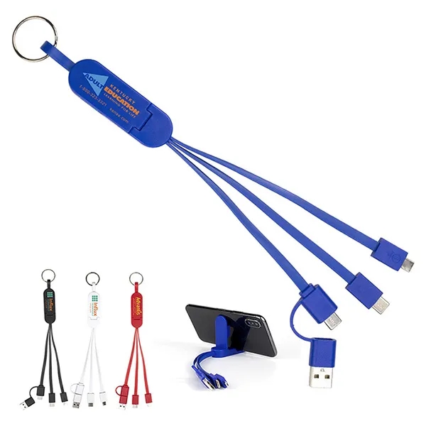 5-in-1 Cell Phone Charging Cable w/Phone Stand