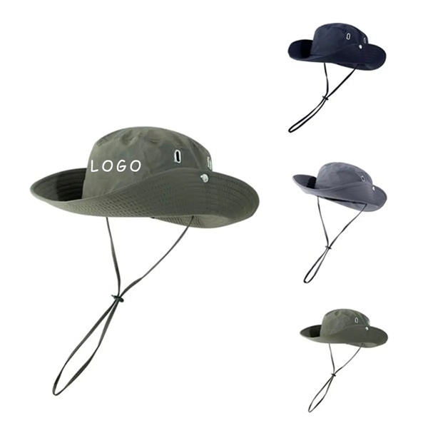 Adjustable Outdoor Fishing Wide Brim Sun Bucket Hat