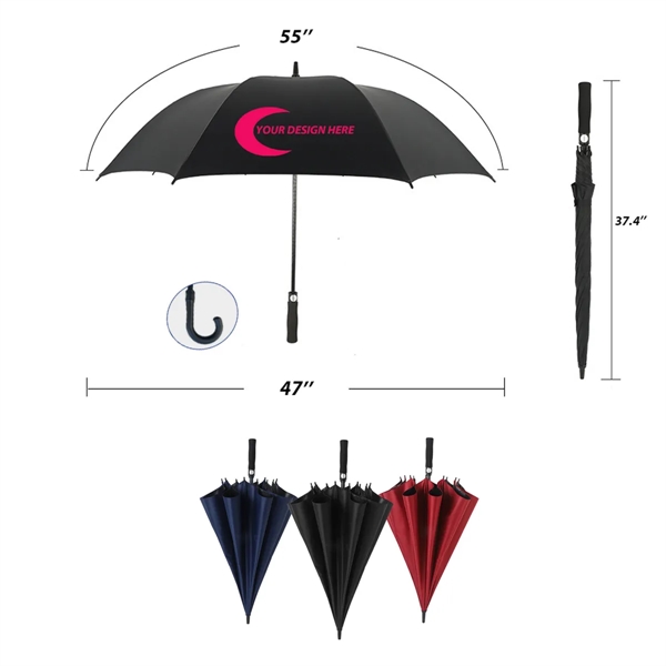 58" Arc Automatic Umbrella w/ Custom Imprint