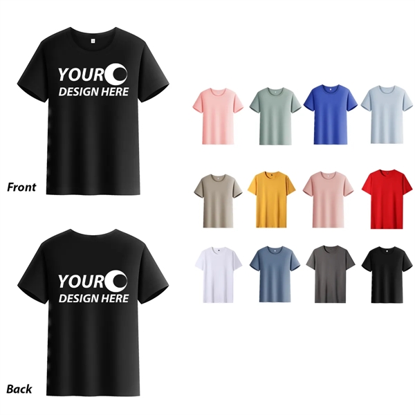 Custom Adult Unisex Cotton Short Sleeve T-Shirt
