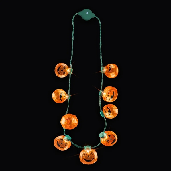 LED Pumpkin Necklace