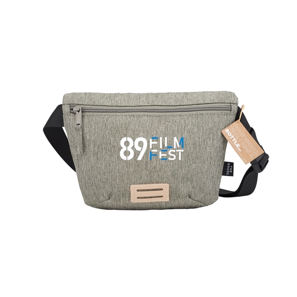The Goods gray Recycled Fanny Pack with branding on front