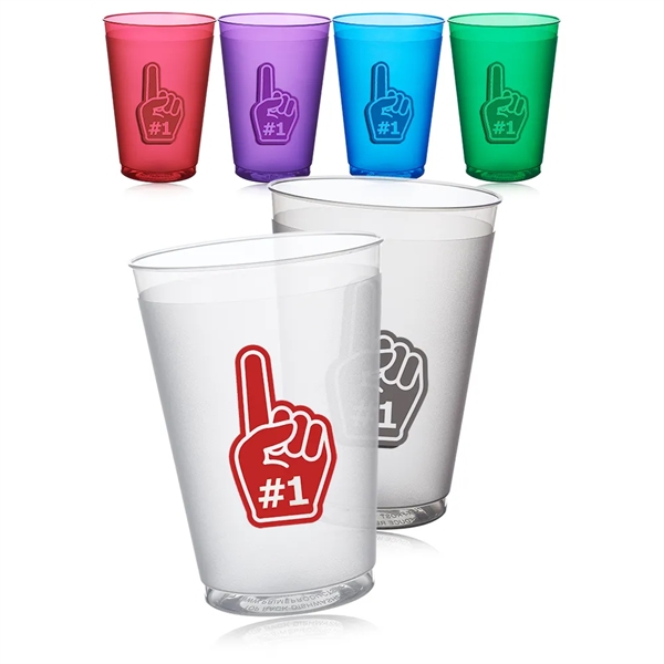 12 oz Flex Frosted Plastic Stadium Cup