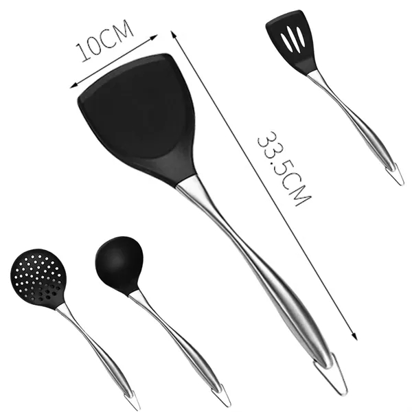 Stainless steel & Silicone Turner