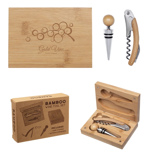 Bamboo Wine Tool Set