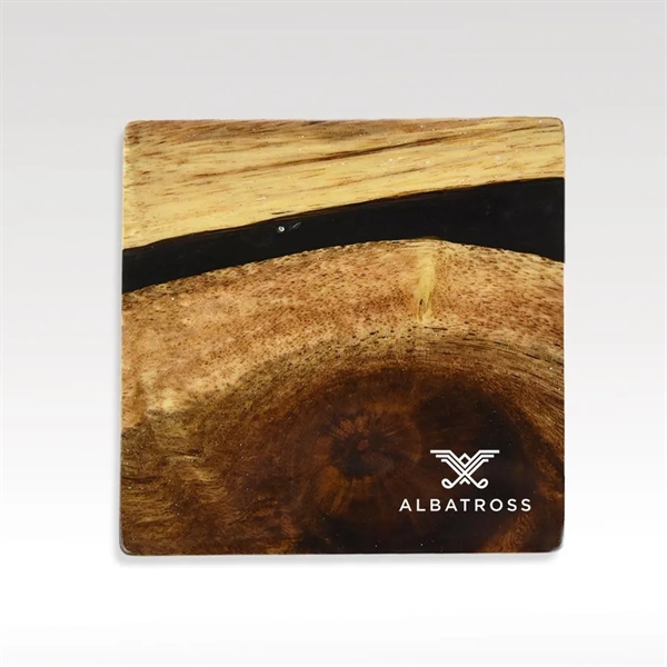 Acacia & Resin Coaster (x4)