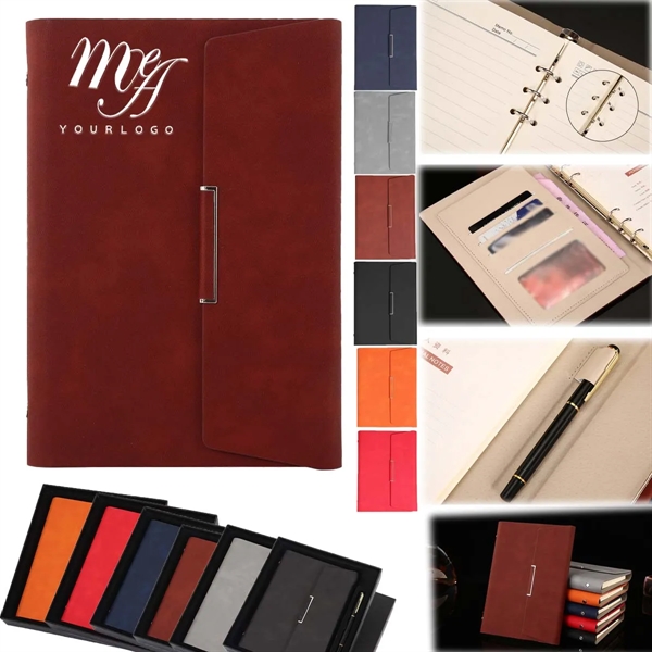 A5 Business Trifold Loose-leaf Notebook Customizable