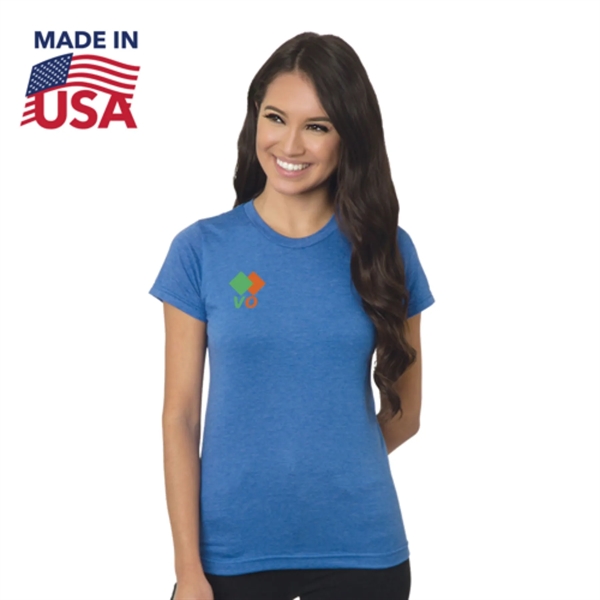 MADE IN USA Junior Fine Jersey Crew Tee