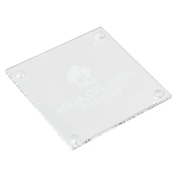 Square Glass Beverage Coaster