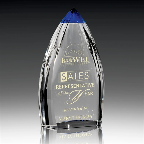 Blue Crystal Peak Award - Cobalt Blaze 5"