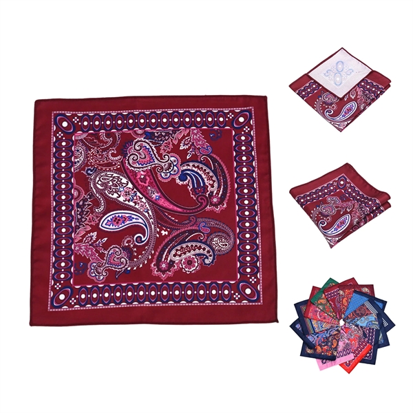 MOQ100 Gentleman Dress Pocket Towel Square Handkerchief