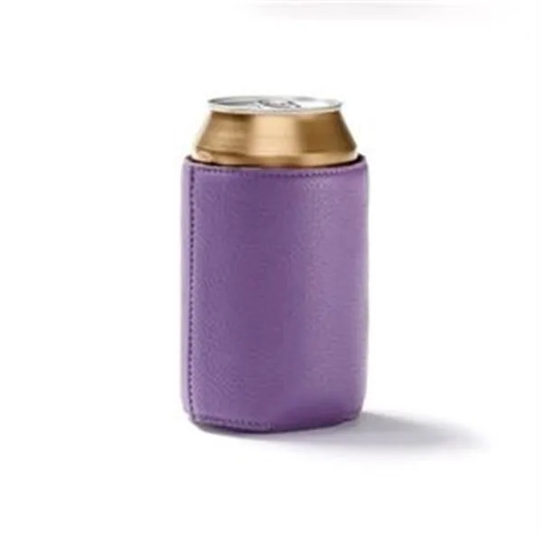 12 oz Leather Neoprene Can Cooler Sleeve