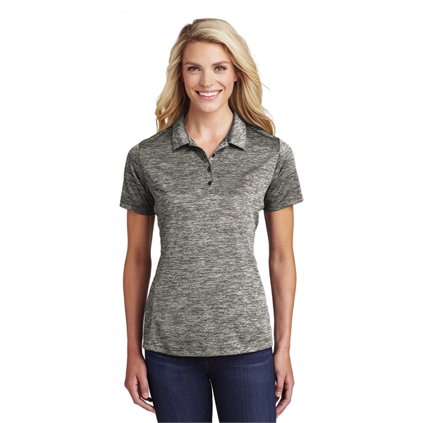 Sport-Tek Ladies PosiCharge Electric Heather Polo
