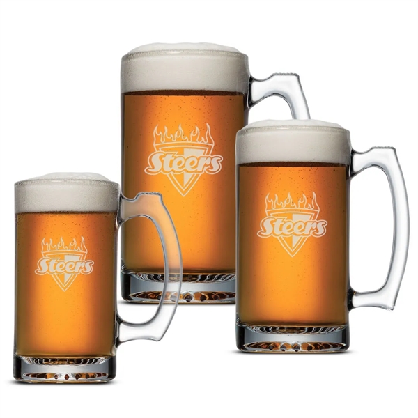 Columbus Beer Stein - 12oz/16oz/25oz - Deep Etch