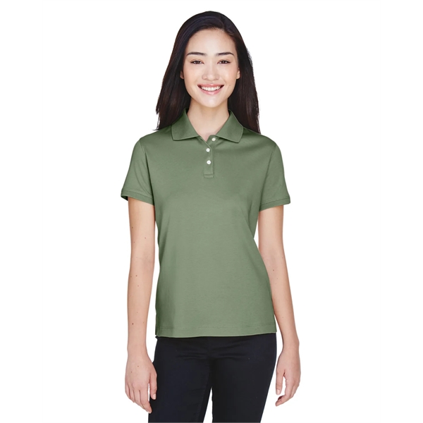 Devon & Jones Ladies' Solid Perfect Pima Interlock Polo