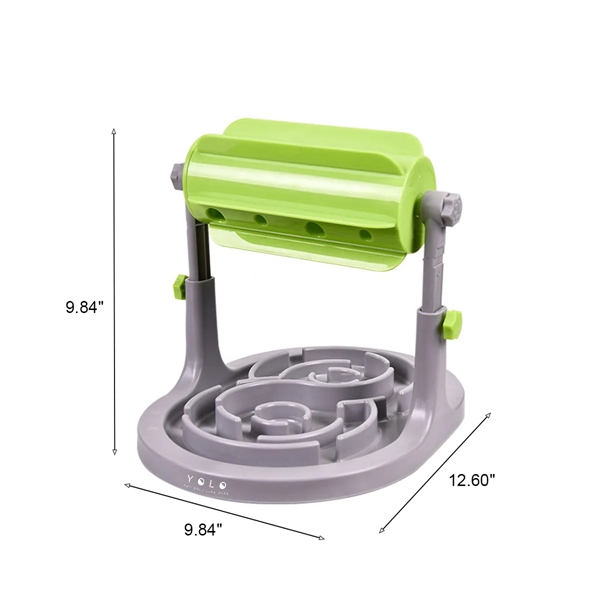 MOQ 50 ABS Pet Roller Leaky Slow Food Bowl Dog