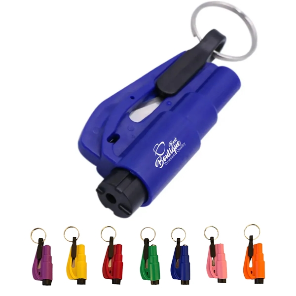 Keychain Car Escape Tool Seat Belt Cutter and Glass Breaker