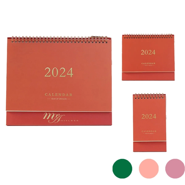 Mini Standing Spiral Desk Calendar