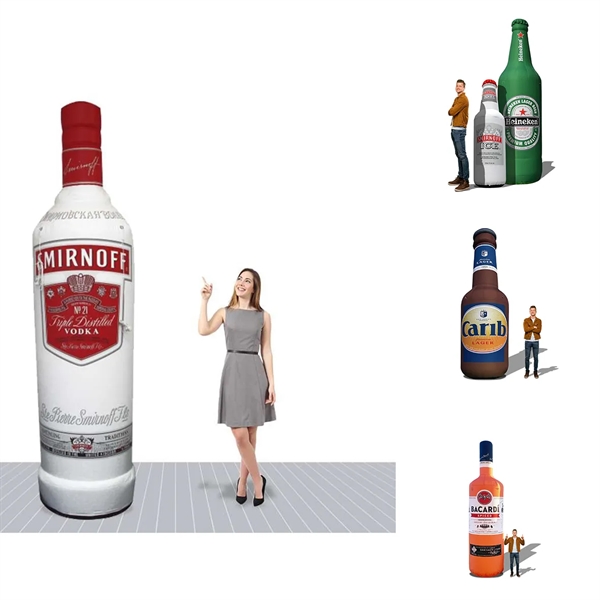 10 feet Giant Advertising Printed Inflatable Bottle