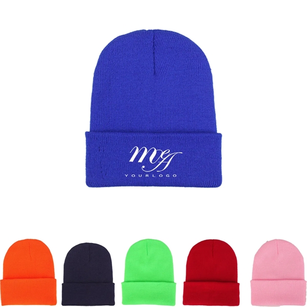 Knit Beanie Hat Winter Various Colors Unisex