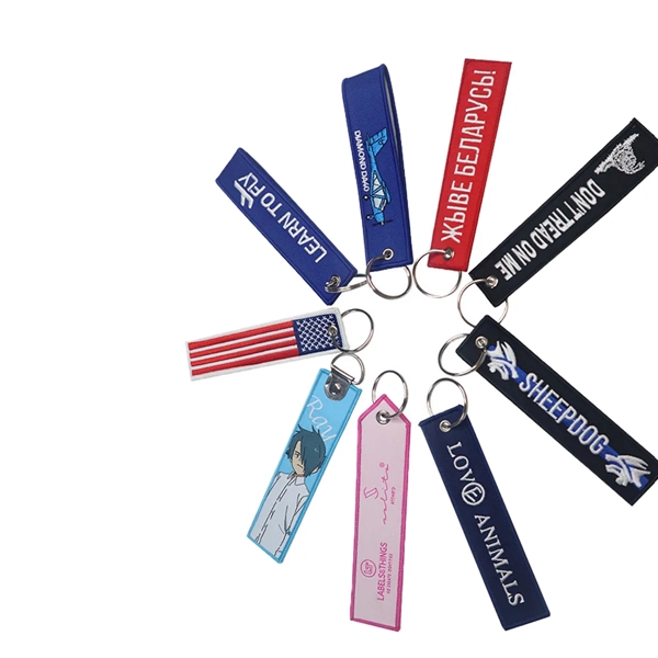 Custom Rectangle Keychain Rings Key Holders