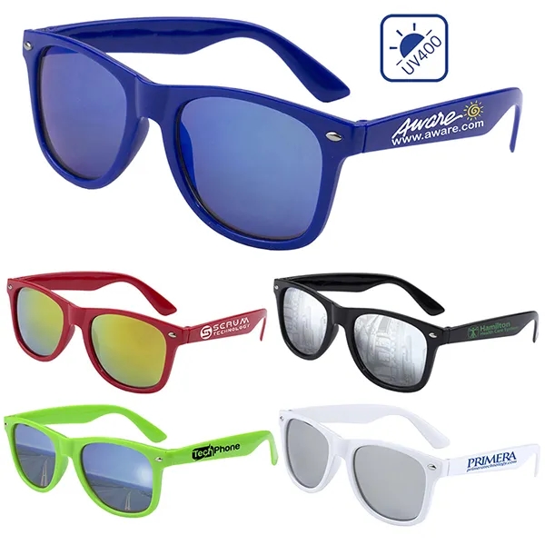 Clairemont Colored Mirror Tinted Sunglasses