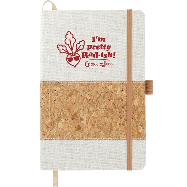 5.5" x 8.5" FSC® Mix Recycled Cotton Cork Notebook