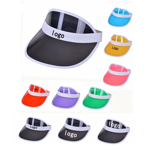 Unisex Candy Color Sun Visors Hats 