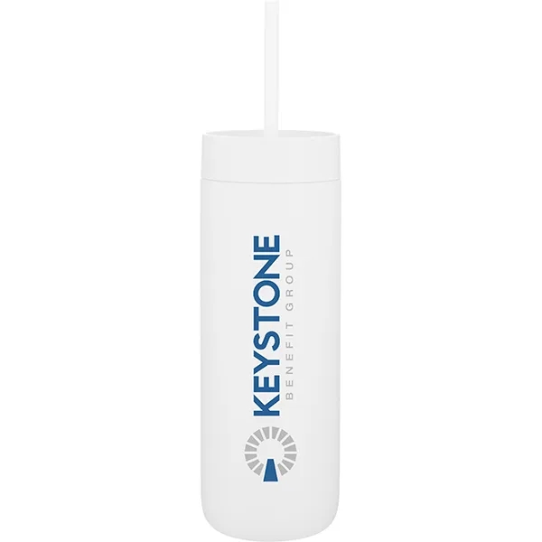 20 oz Fellow Carter SS/Ceramic Insulated Tumbler with Straw