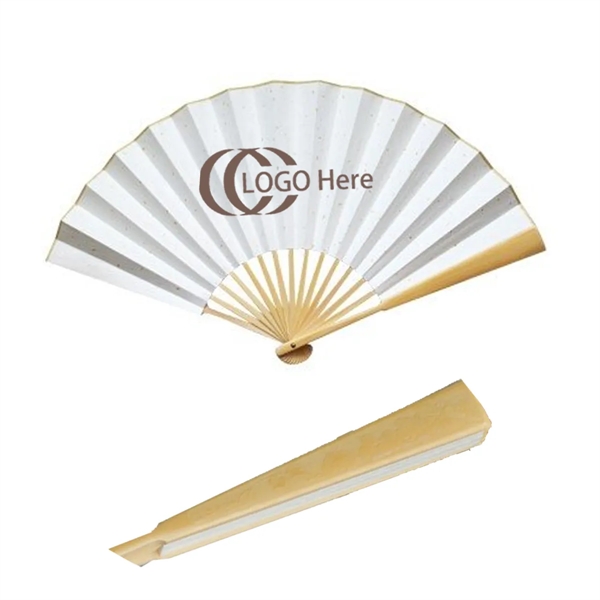 13 Inch High-Grade Wood Folding Paper Hand Fan