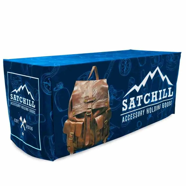 6' Premium Throw Fully Sublimated Fitted Table Cloth