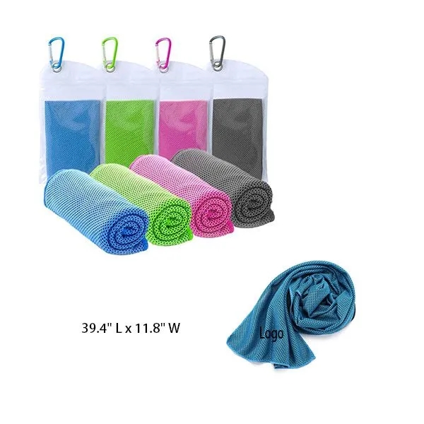Cooling Towel With Zip Pocket