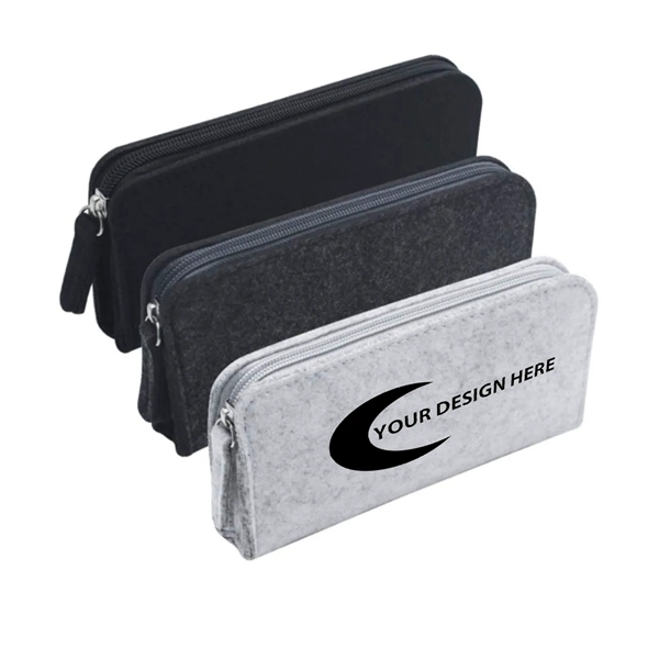 Felt Zipper Pencil Bag