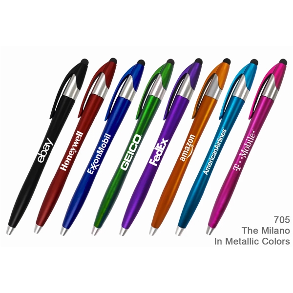 Popular The Milano Stylus Ballpoint Pens in Bright Colors